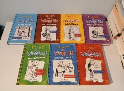 Diary of a Wimpy Kid by Jeff Kinney - 7 Book Pack