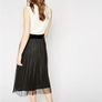 The Kooples Dotted Tulle Midi Skirt Image 2