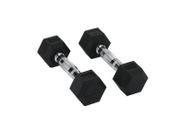 9 kg Hex Rubber Dumbells Pair