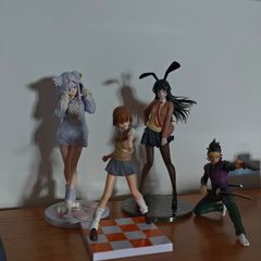 Anime Figures (Misaka, Genya, Emilia, Mai)