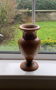 Olive Wood Handmade Vase