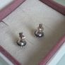Pandora midnight star navy,blue crystal stud earrings very good condition fully hallmarked (no box Image 7