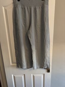 Anthropologie linen viscose mix trousers large