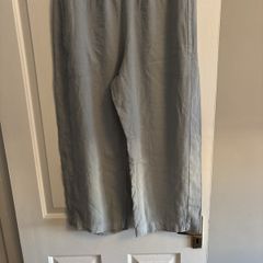 Anthropologie linen viscose mix trousers large