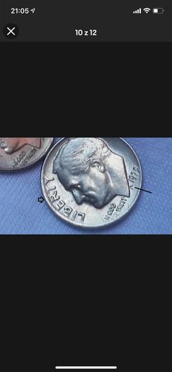 Ultrarare One Dime 1975 error