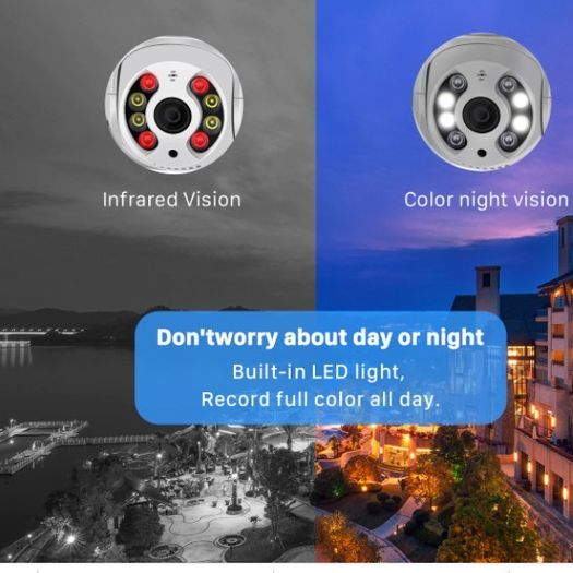 CCTV Smart Home Security IP Camera 5MP HD Outdoor AI Human Detection Audio 3MP
