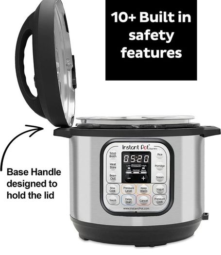 Instant Pot Duo 7-in-1 Smart Cooker, 5.7L - Pressure Cooker, Slow Cooker, Rice Cooker, Saute Pan, Yoghurt Maker, Steamer and Food Warmer, Brushed Stainless Steel (FREE POSTAGE)