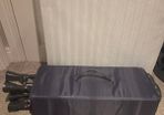 Travel cot with mattress and bag