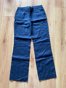 Ladies Moonsoon Linen Trousers size 8