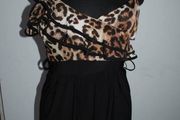 Head Girl leopard print playsuit size S/M UK8/10 EU36/38 Postage included