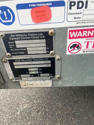 Ifor Williams 7x4 trailer