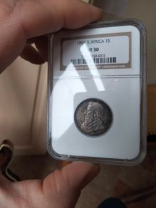 South Africa ZAR 1894 1 Shilling NGC VF30