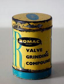 Vintage Romac Valve Grinding Compund Tin