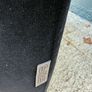 Black Velvet Cube Pouffe / Footstool Image 2
