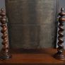 Antique Victorian Flamed Mahogany Barley Twist Dressing Table Mirror Image 4
