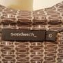 Sandwich Designer Dress Grey & Black Floral Size S. Lined. Measurements in Description Can Post Image 6