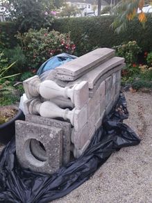 Balustrades with homemade pillars & capping