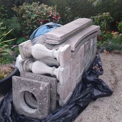 Balustrades with homemade pillars & capping