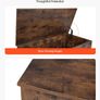 Large Wood Toy Chest Safety Hinge Kids Storage Bench Image 6