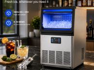 main image for ad Commercial Ice Maker Machine 36kg 24 Hour Stainless Steel Ice Machine with 6kg