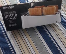 Double long slot 4 slice toaster