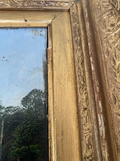 Small 19th Century Oil on Canvas in Gilt Frame