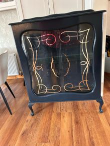 Display cabinet with sliding doors free to take from Swords area. 2 glass shelves