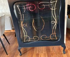 Display cabinet with sliding doors free to take from Swords area. 2 glass shelves
