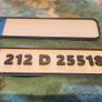 Irish car reg number plate keyring Image 2