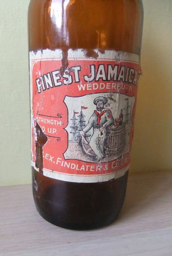 Old Findlater Rum Bottle