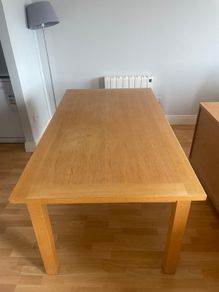 6 seater wooden tables
