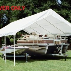 heavy duty white 200gsm tarpaulins trailer boating boat cover