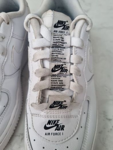Nike Air Force 1 LV8 3 GS white black Double Air CJ4092-100 UK 3 EU 35.5