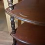 4 Tier Mahogany Corner Whatnot Turn Column Image 3