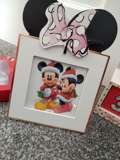 Box Of New as New Disney Christmas Ornaments and Gifts