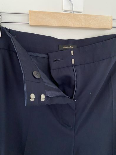 Massimo Dutti Pleaded Extra Fine Wool Trousers
