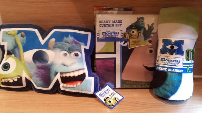 Brand New Disney Pixar Monsters University Curtain Set 168x 137cm/66" x 54")