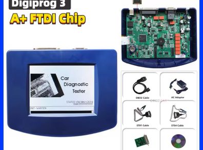 Digiprog3 Simple version Digiprog 3 V4.94 Programmer DigiprogIII With FTDI Chip Mileage Tool With EU/US Plug For Many Cars