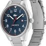 Lacoste analog quartz watch for men with silver stainless steel strap - 2011022 Image 3