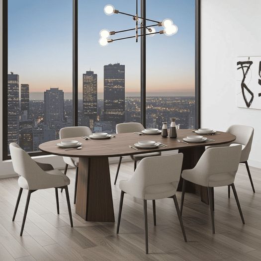 Extendable Round Dining Table 100 to 140cm