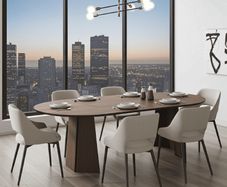 Extendable Round Dining Table 100 to 140cm