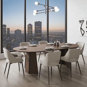Extendable Round Dining Table 100 to 140cm