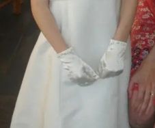 Communion/flowergirl dress -ivory