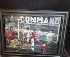 Liverpool Signed & Framed Phil Neal Photo (1984 European Cup Final) + COA
