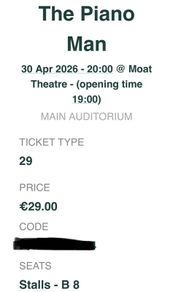 The Piano Man  Moat Theatre