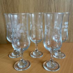 Vintage Duiske Glass Company Wine Glasses