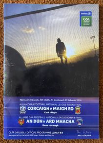 2010 Cork v Mayo & Down v Armagh - GAA National Football League Finals Programme