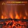 LED Flame Electric Fire Place-Silver Image 5
