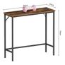 Slim Console Tables for Hallway, Compact Sofa Table with Adjustable Feet, for Small Spaces Living Room, Bedroom, Entryway, Hall, Rustic Brown Image 3