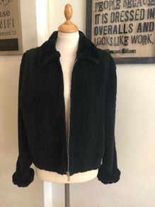 Jacket, Black, cuddly and warm